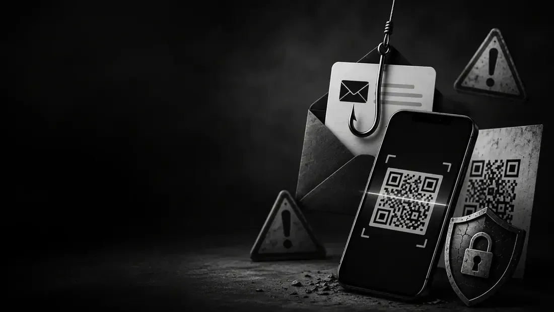 QR phishing warning preview