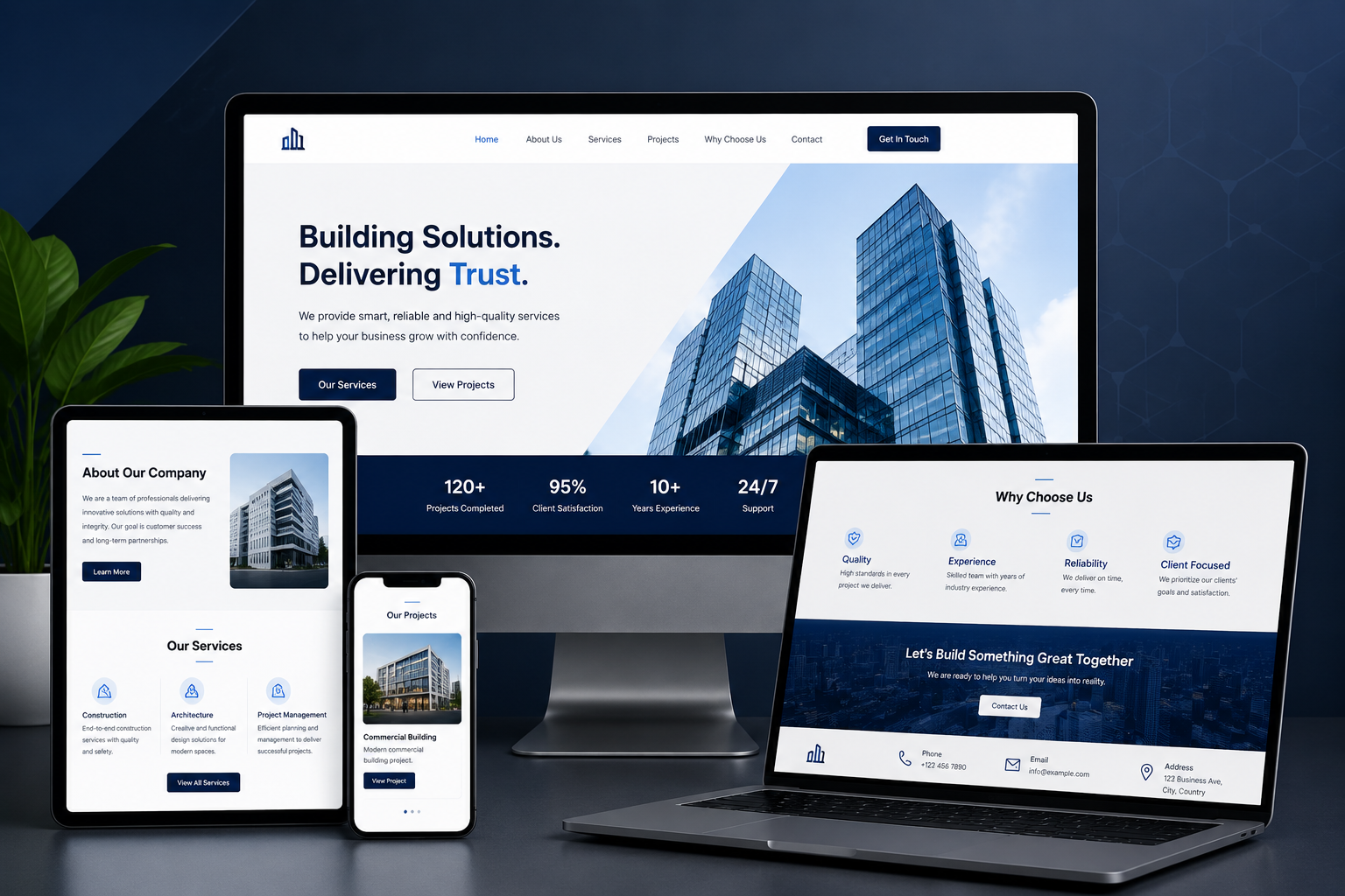 Professional Company Profile Website preview